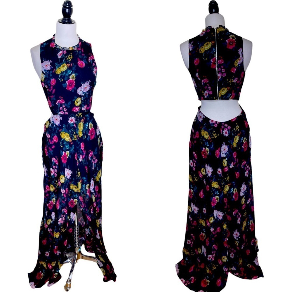Ali & Jay Got Wings Floral Chiffon Multi Garden Floral Dress M - Picture 2 of 12